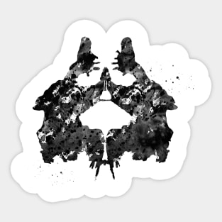 Rorschach inkblot test Sticker